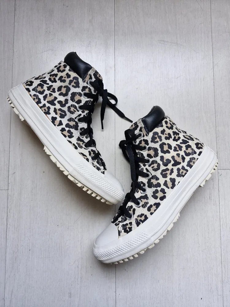 Converse All Star boot animal print 34