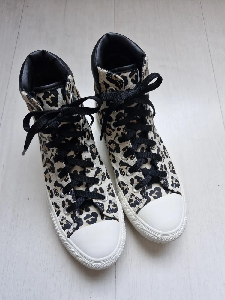 Converse All Star boot animal print 34