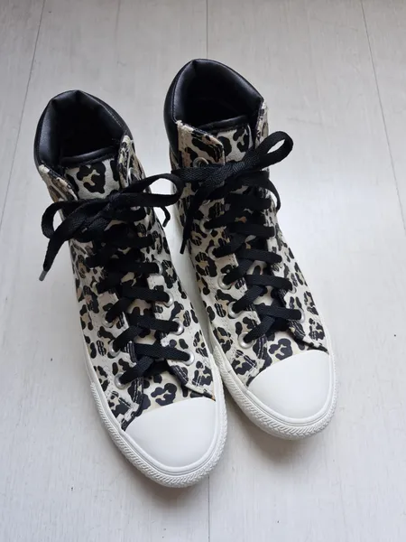 Converse All Star boot animal print 34