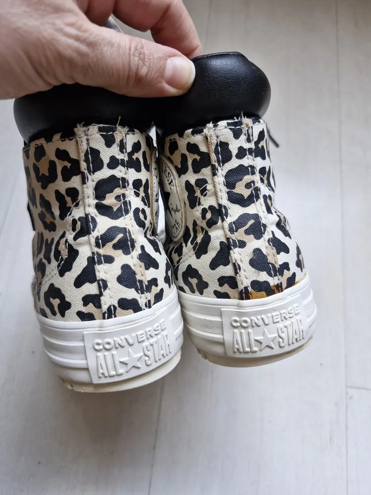 Converse All Star boot animal print 34