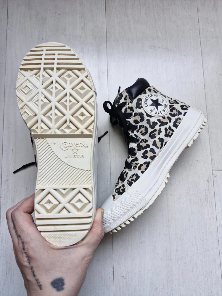 Converse All Star boot animal print 34