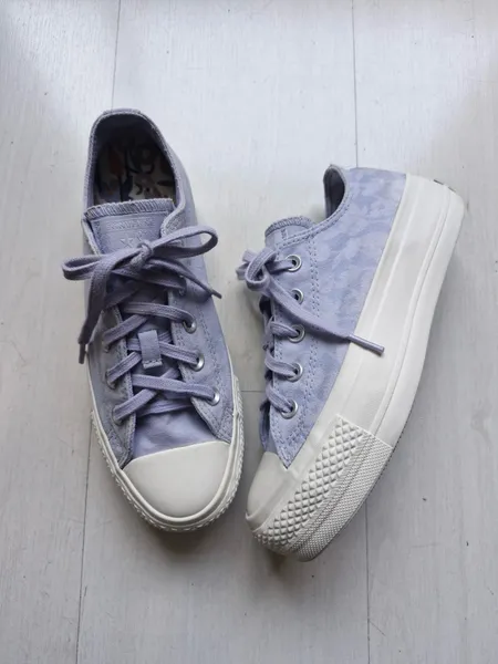Converse All Star plataforma lilas 34