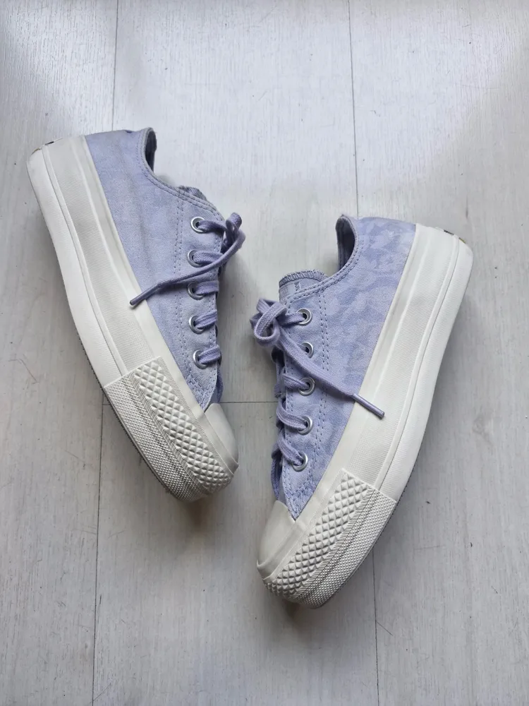 Converse All Star plataforma lilas 34