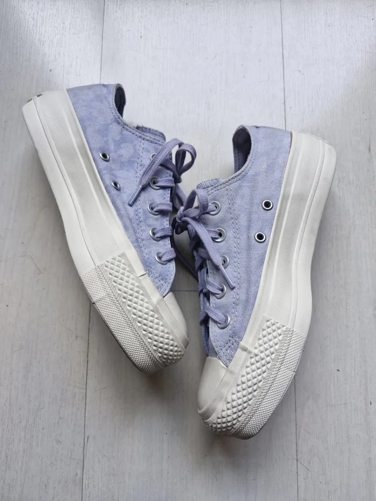 Converse All Star plataforma lilas 34