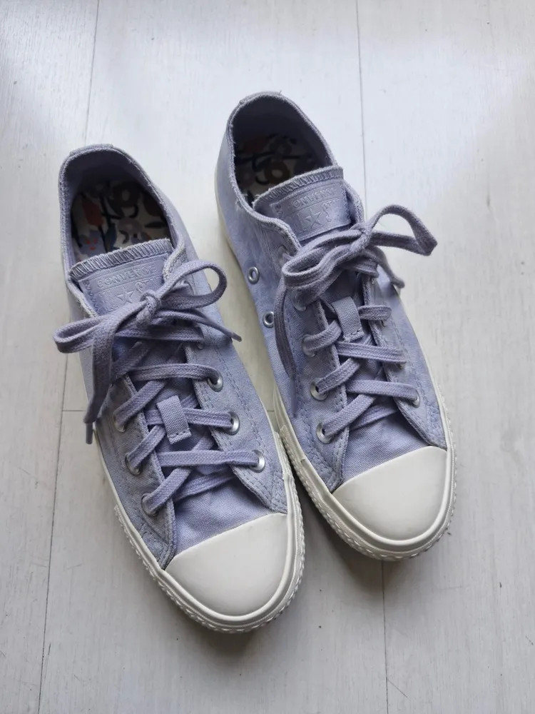 Converse All Star plataforma lilas 34