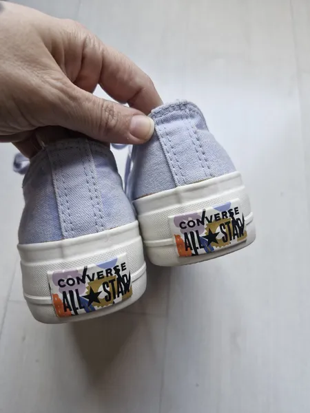 Converse All Star plataforma lilas 34