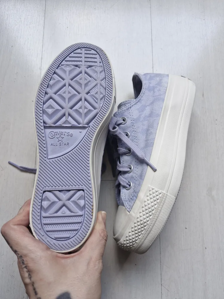 Converse All Star plataforma lilas 34