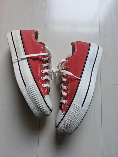 Converse All Star plataforma vermelho 36