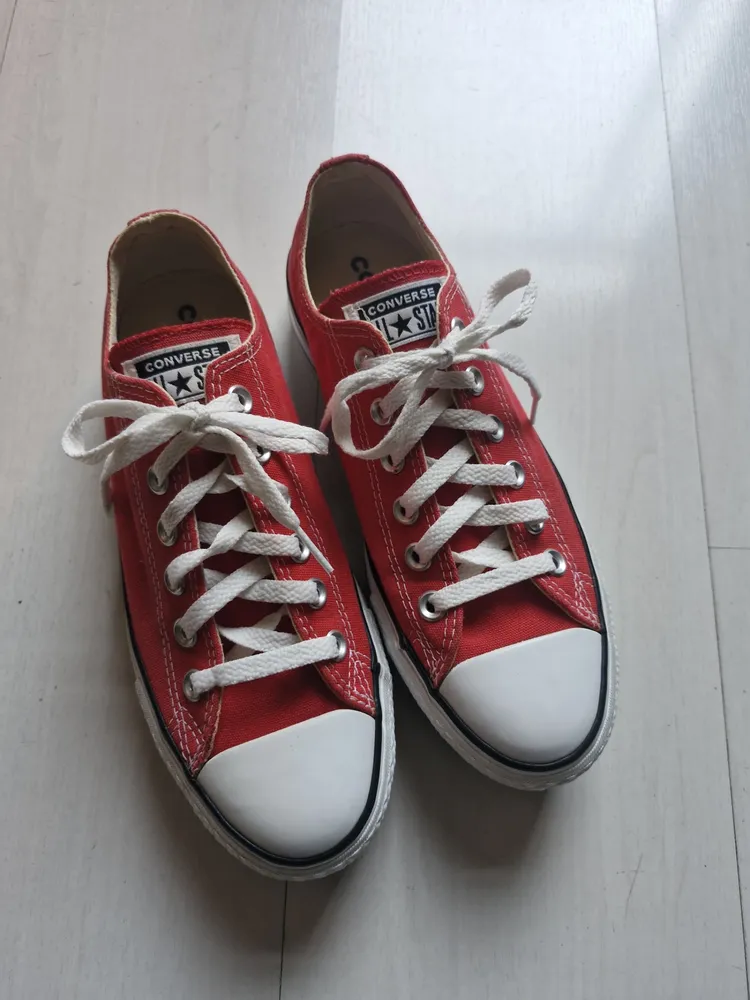 Converse All Star plataforma vermelho 36