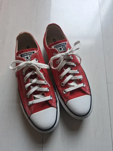 Converse All Star plataforma vermelho 36