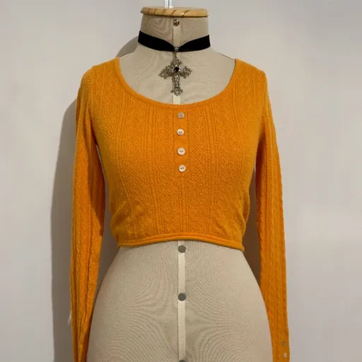 Blusa cropped laranja - tamanho pp