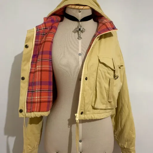 Casaco amarelinho cropped Roxy - Tamanho PP a P