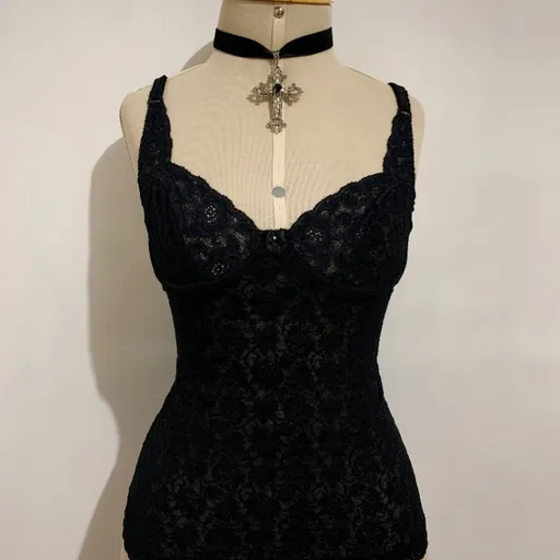 Blusa tipo corset rendada - Tamanho PP a P