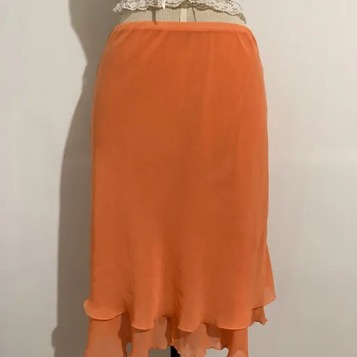 Saia midi laranja - Tamanho PP a G