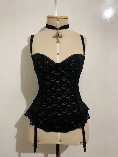 Corset preto - Tamanho M