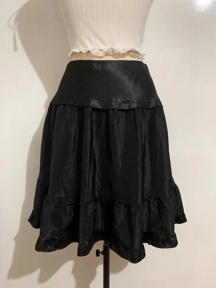 Saia midi preta Just Be - Tamanho 36