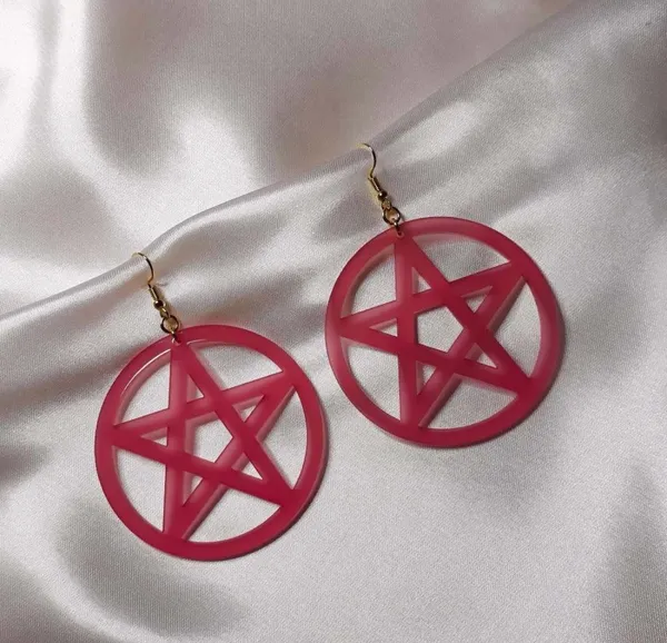 Brinco Pentagrama Rosa