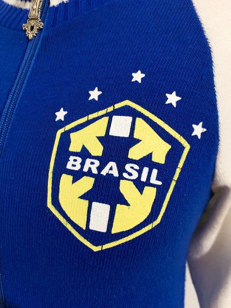 Casaquinho Brasil - Tamanho P a M pequeno