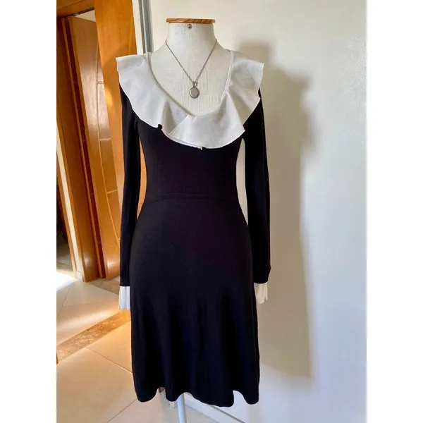 vestido tricô  zara m