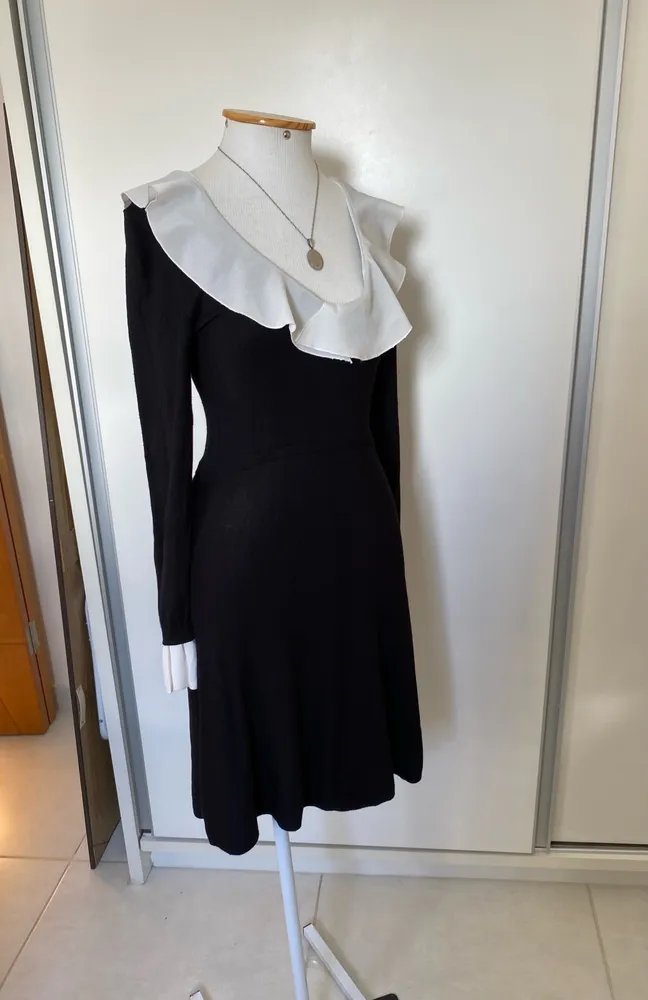 vestido tricô  zara m