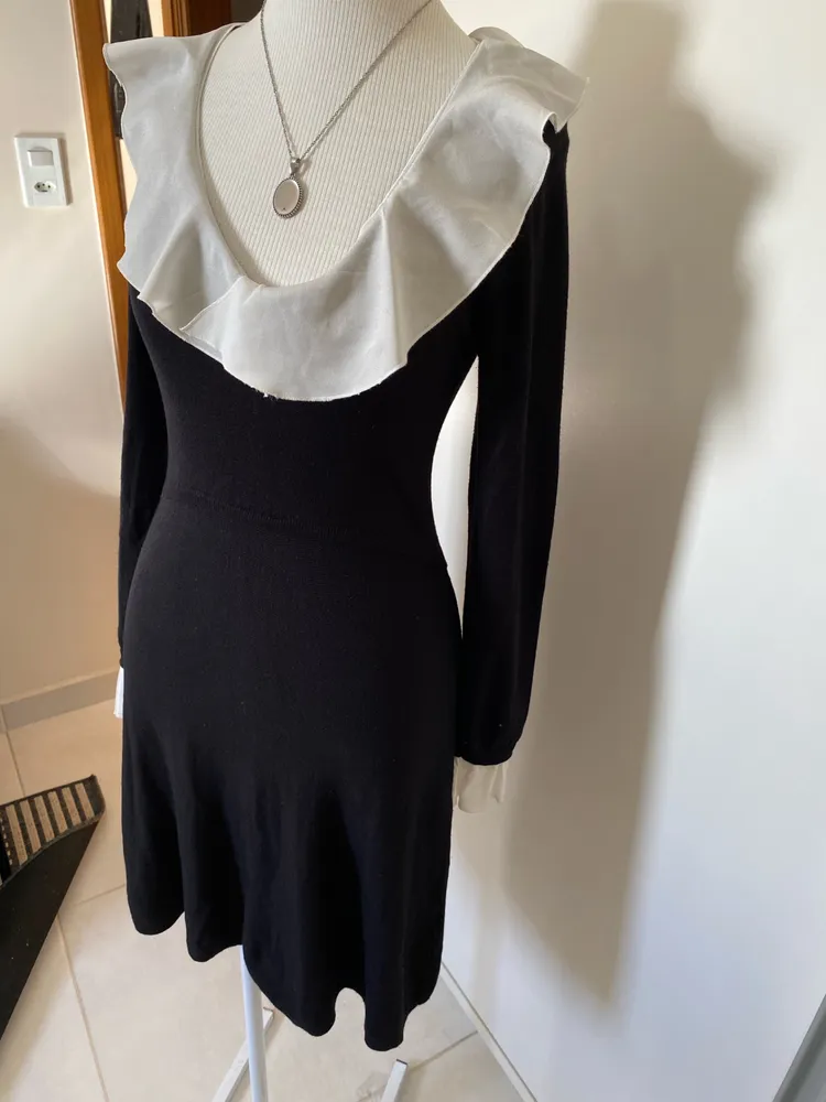 vestido tricô  zara m
