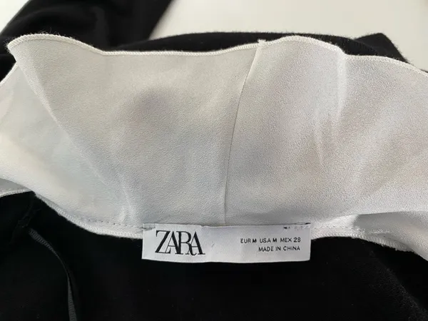 vestido tricô  zara m