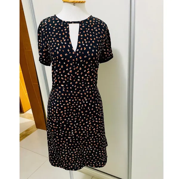 vestido zara estampa leopardo