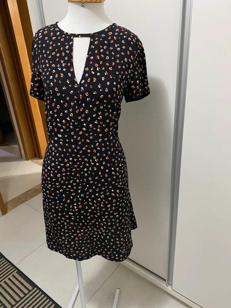 vestido zara estampa leopardo