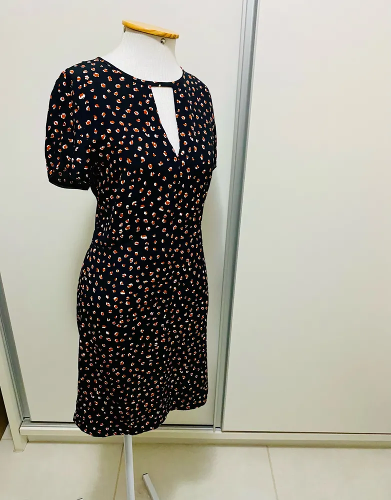 vestido zara estampa leopardo