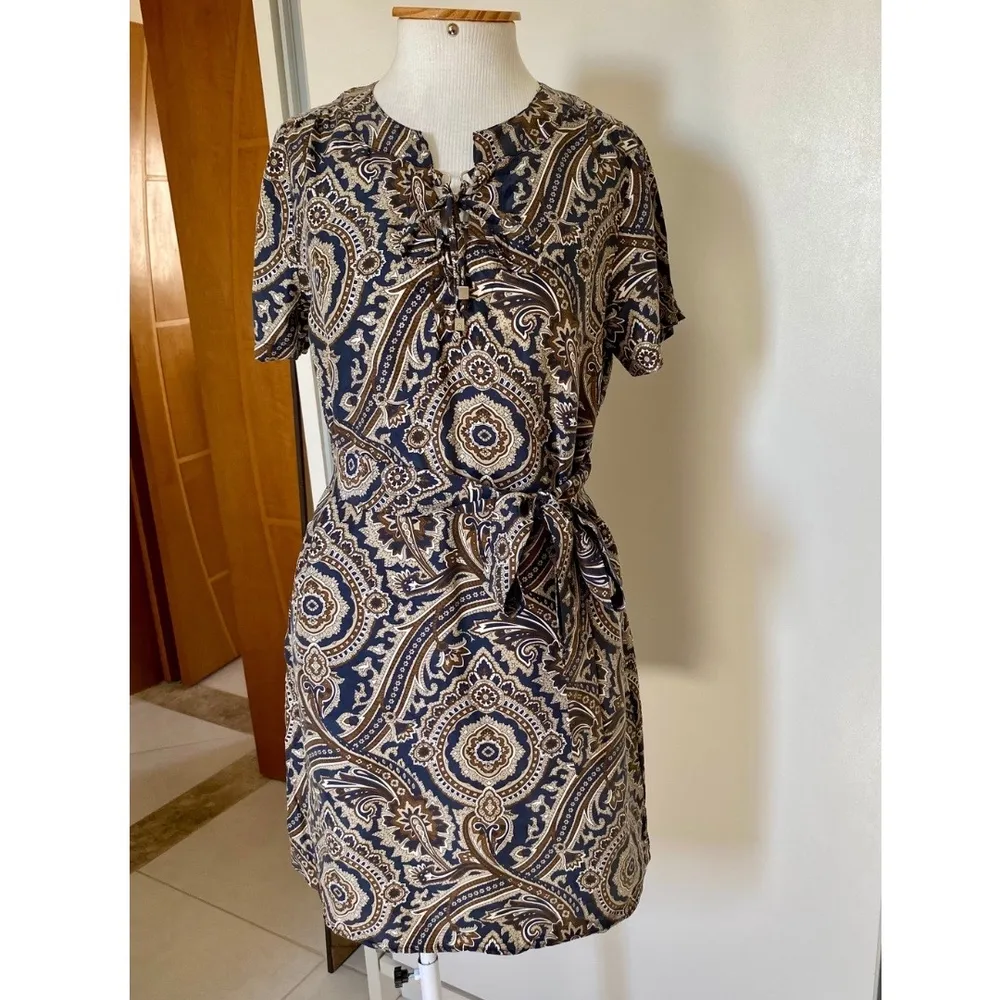 vestido de seda michael kors p