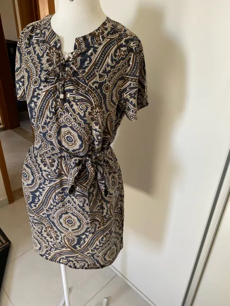 vestido de seda michael kors p