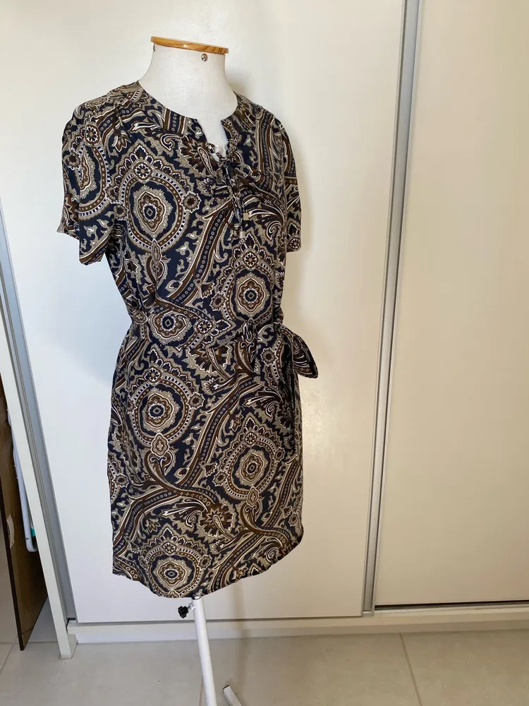 vestido de seda michael kors p