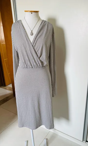 Vestido manga longa H&M