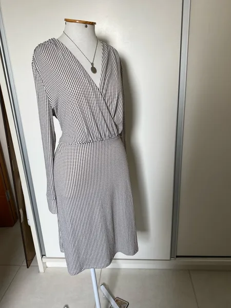 Vestido manga longa H&M