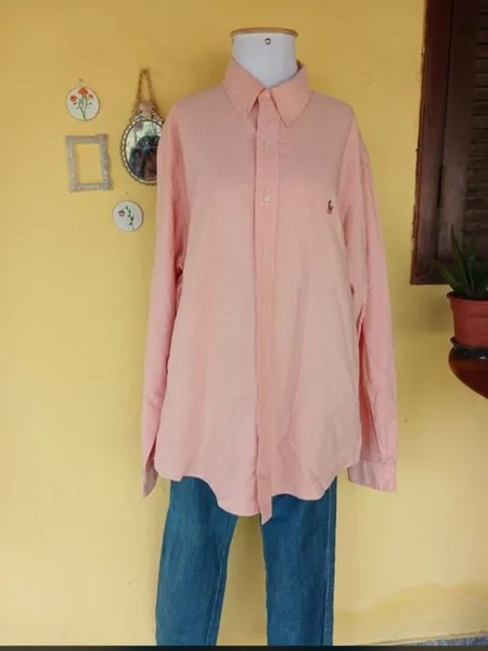 Camisa salmão Polo Ralph Lauren