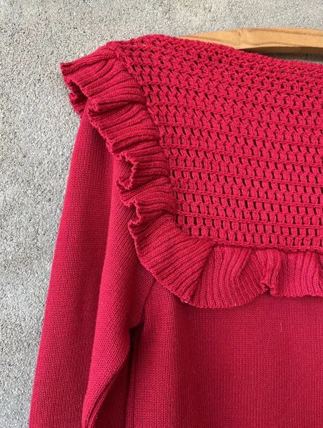 Sueter tricot vermelho tamanho M