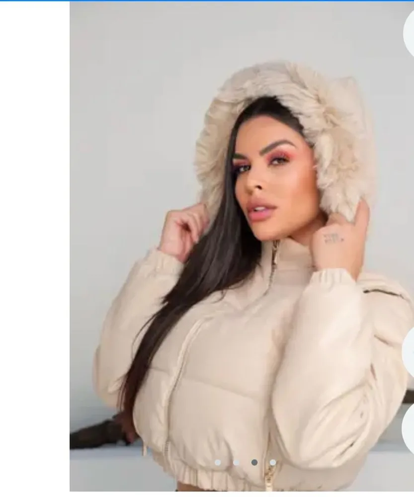 jaqueta puffer nude vira colete g couro eco novo na etiqueta