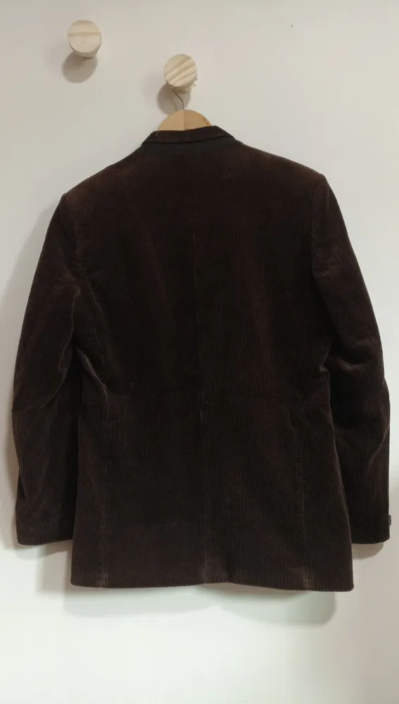 Blazer Veludo Cotele Marrom