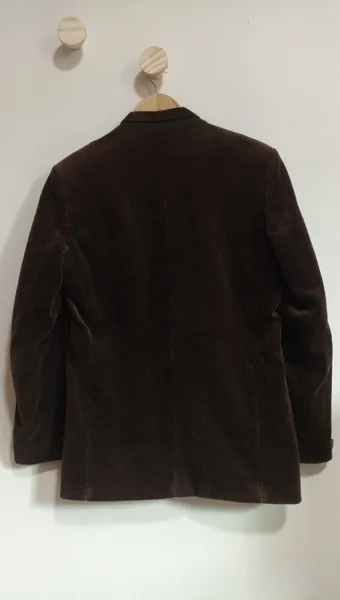 Blazer Veludo Cotele Marrom