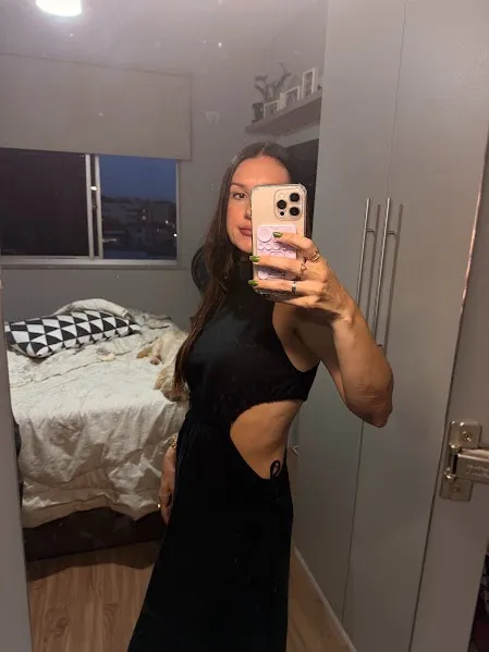 Vestido preto longo FARM