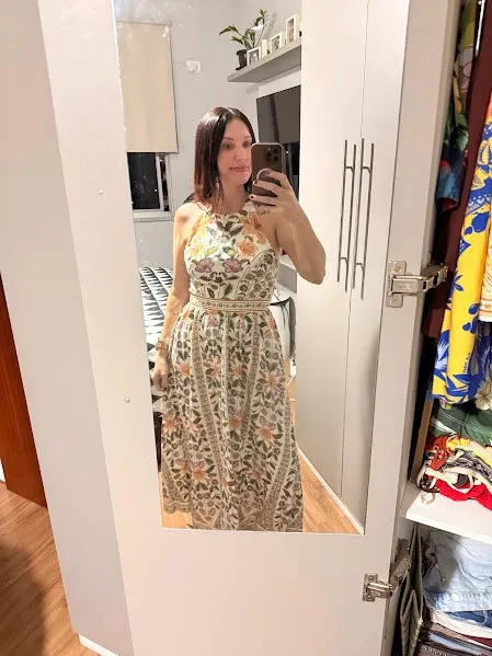 Vestido Cropped estampado FARM