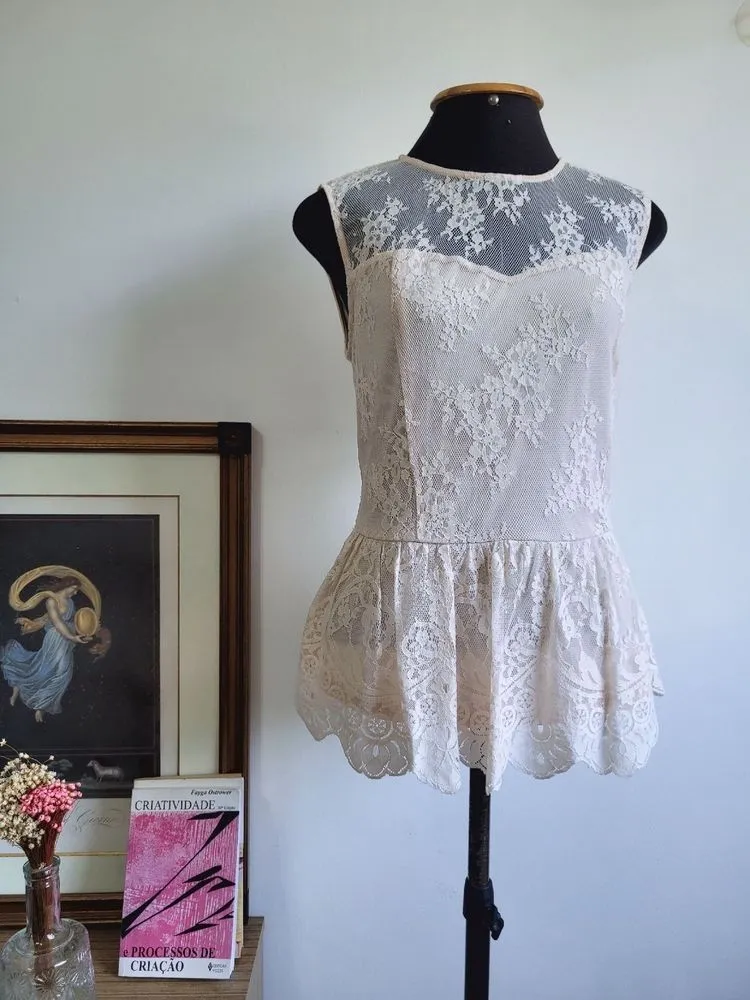 Blusa renda forever 21