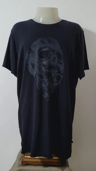 camiseta long preta youcom tam gg