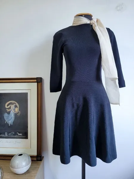 Vestido Preto com  Gola Zara tam P