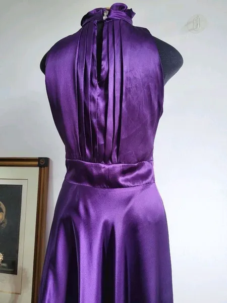 Vestido Roxo Acetinado tam M