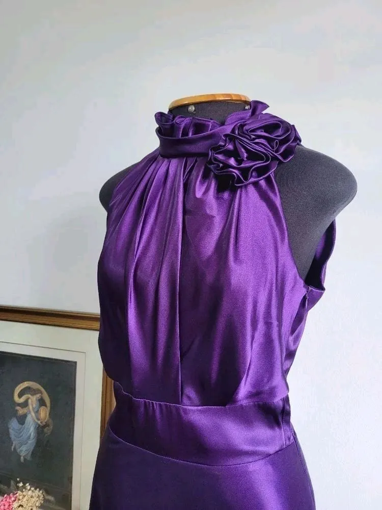 Vestido Roxo Acetinado tam M