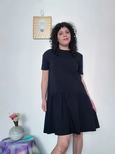 Vestido preto zara tam p