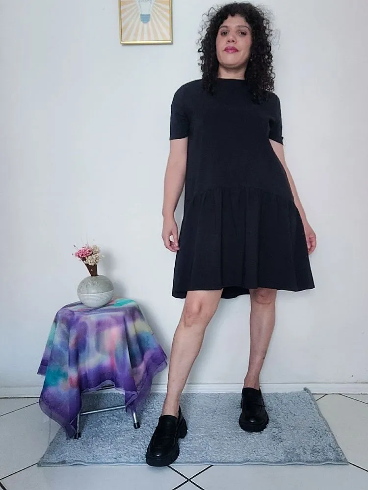 Vestido preto zara tam p