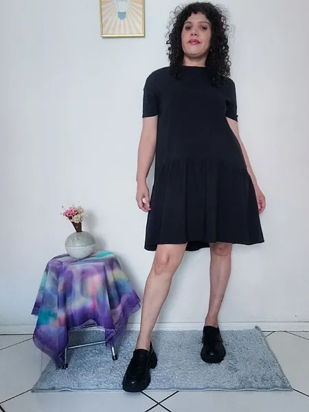Vestido preto zara tam p