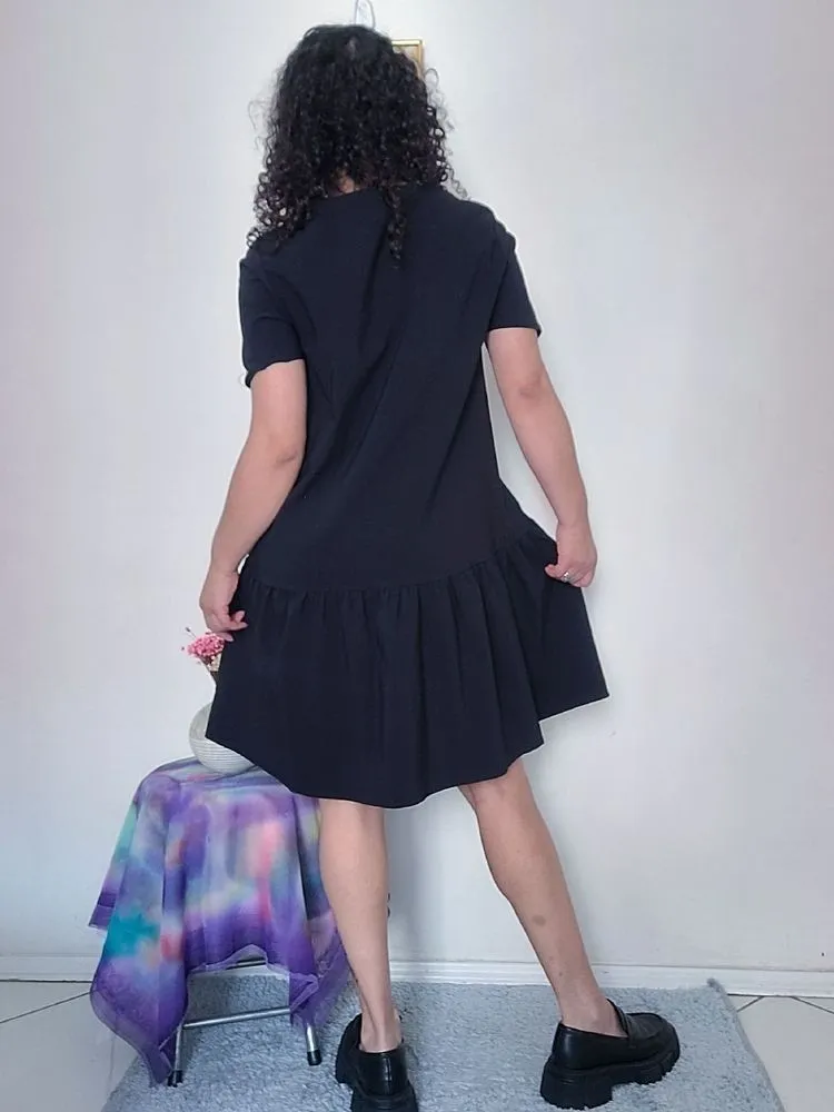 Vestido preto zara tam p